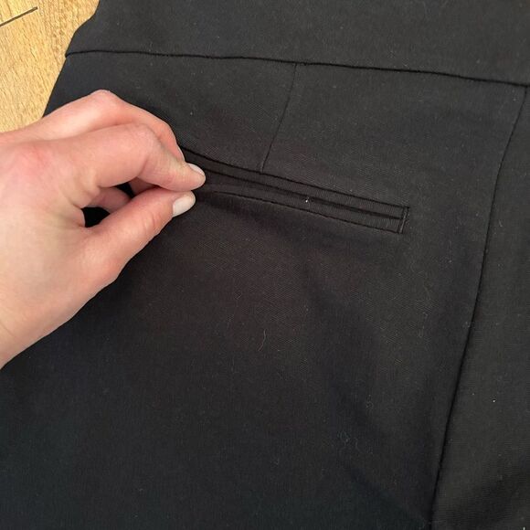 Rag & Bone Moto Leather Panel Ankle Zip Black Pants - Picture 9 of 12